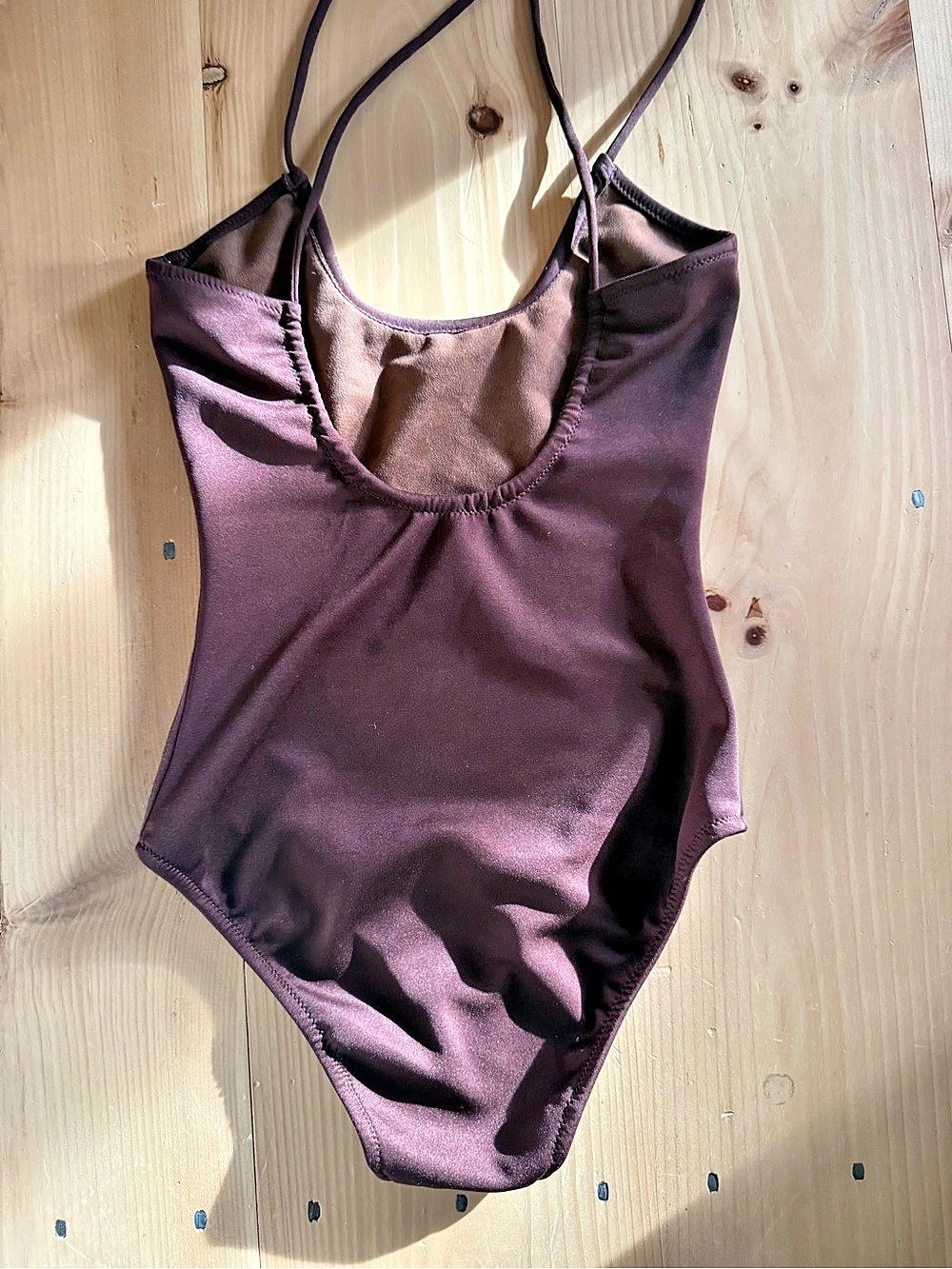 merrick maria One-Piece Swimsuit Size Medium, dark brown, worn once